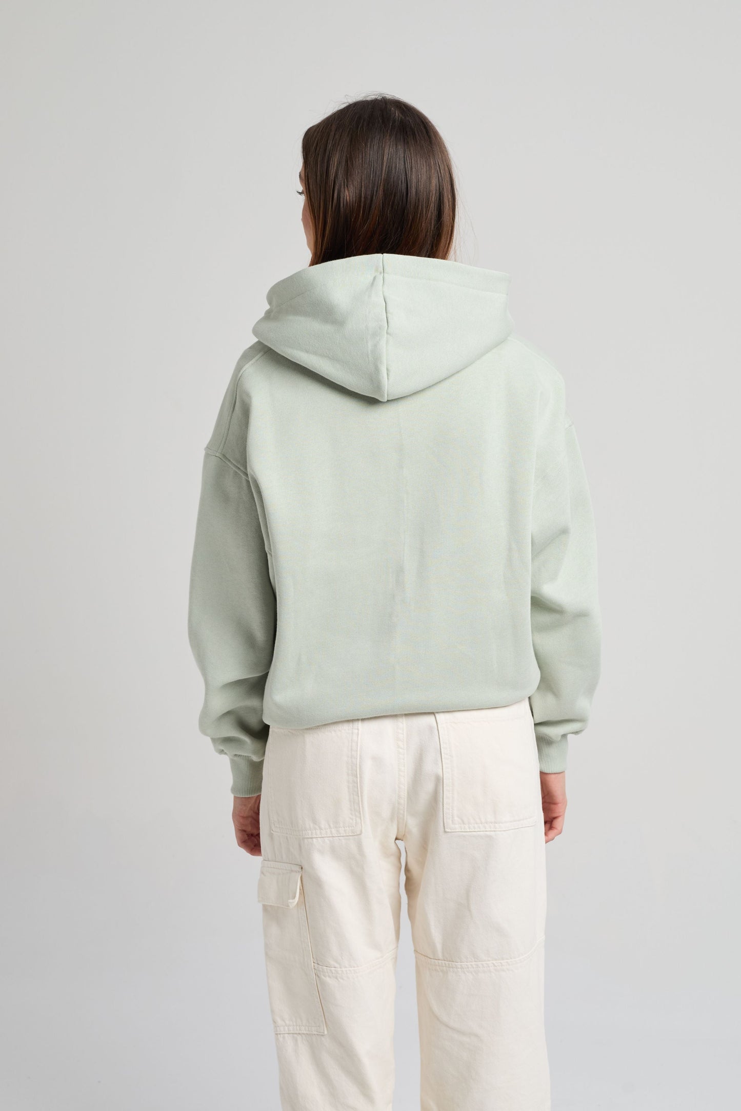 Women's Essential Zip Hoodie Coastal Fog
