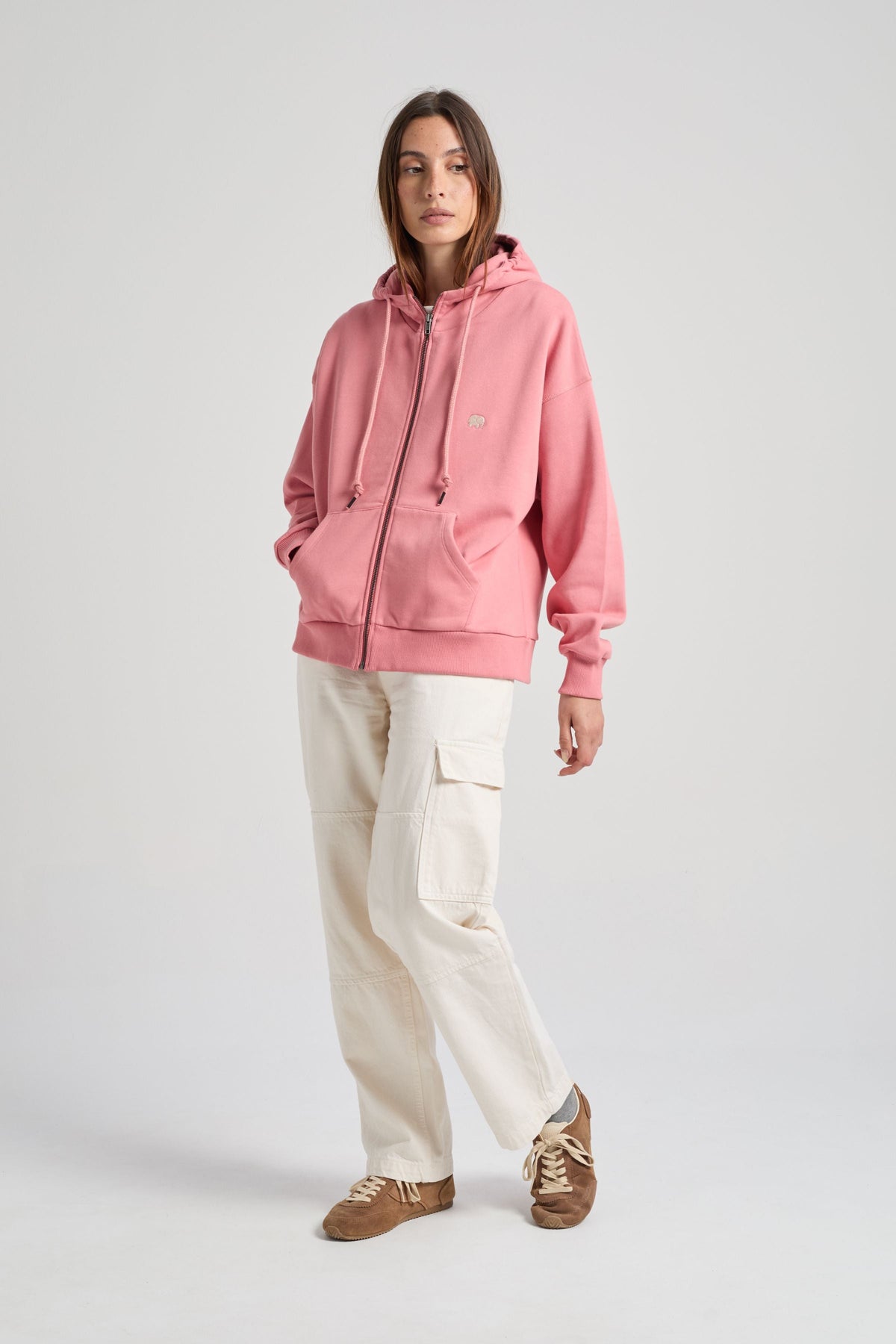 Women's Organic Essential Oversized Zip Hoodie