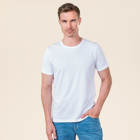 TAWIN T-Shirt Pack of 2 White