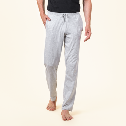 LIVING CRAFTS Relax Pants - Grey Melange - front
