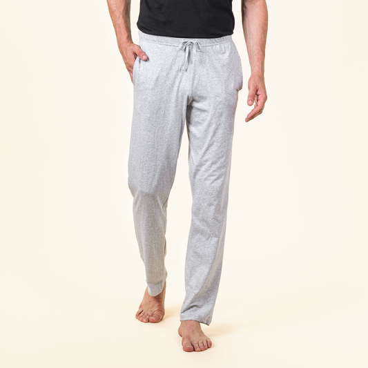LIVING CRAFTS Relax Pants - Grey Melange - front