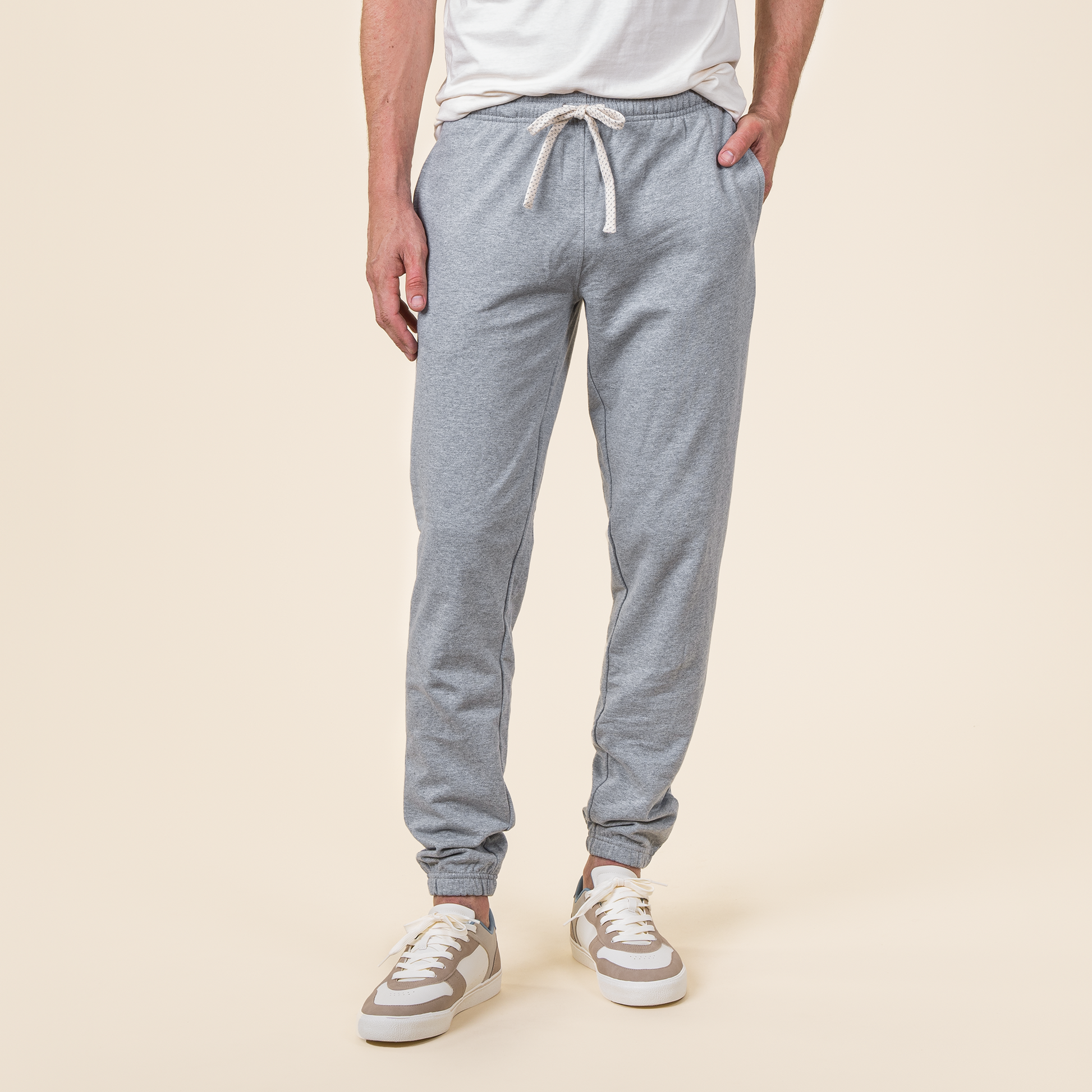 CALVIN Jogging Pants - Grey Melange - front
