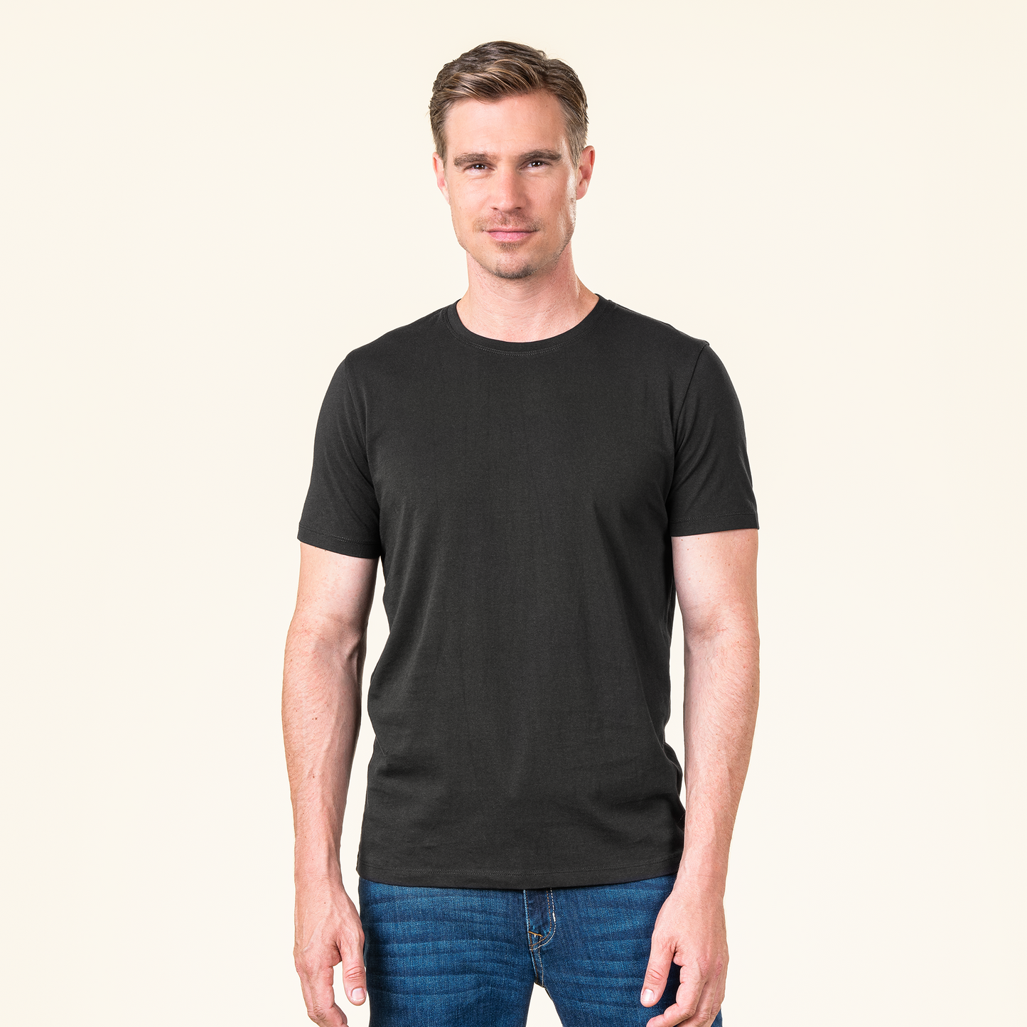 TAWIN T-Shirt Pack of 2 black
