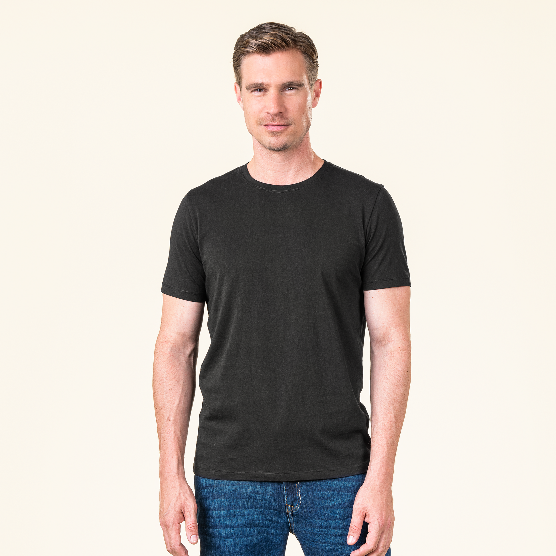 TAWIN T-Shirt Pack of 2 black