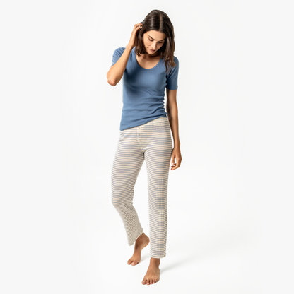 TATUM Sleep Pants - Natural/Seaside - front