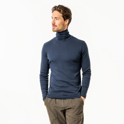 HELGE Turtleneck Shirt Deep Sea