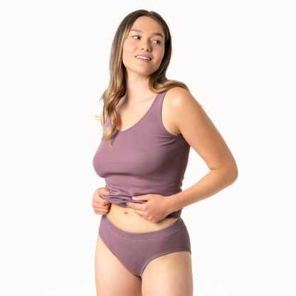 JADE High-Waist Briefs Mauve