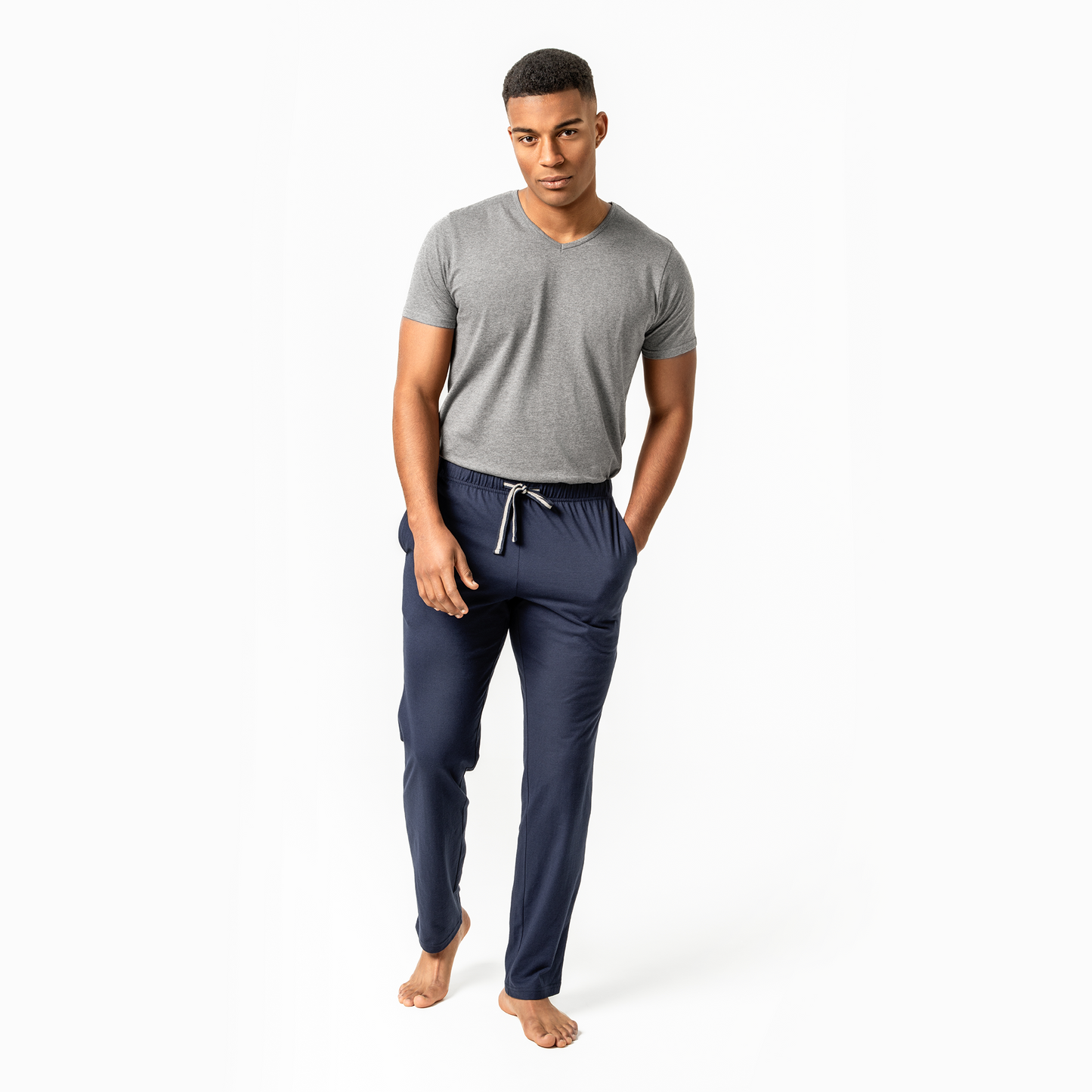 ANSGAR Relax Pants - Navy - front
