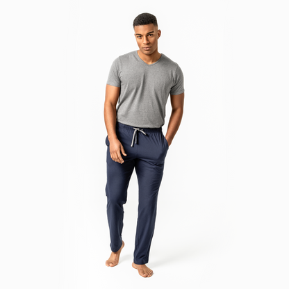 ANSGAR Relax Pants - Navy - front