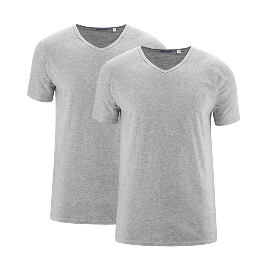 DEAN T-Shirt Pack of 2 Grey Melange