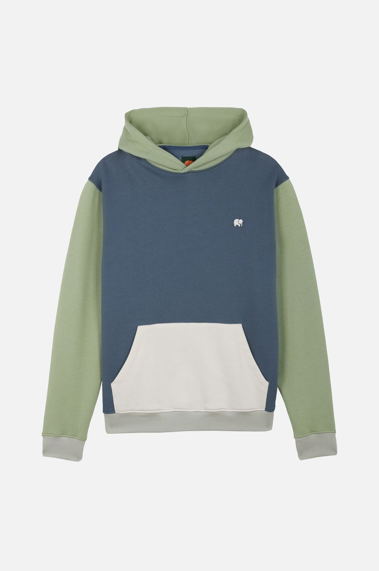 Color Block Hoodie Deep Spruce