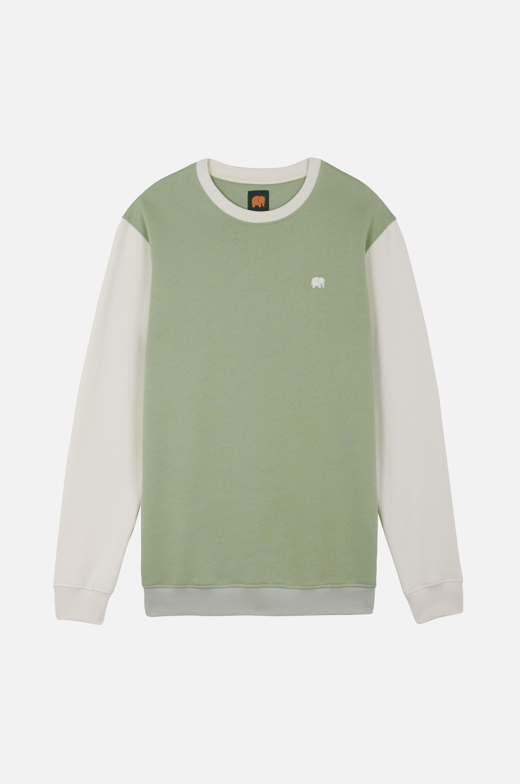 Color Block Sweatshirt Salted Moss