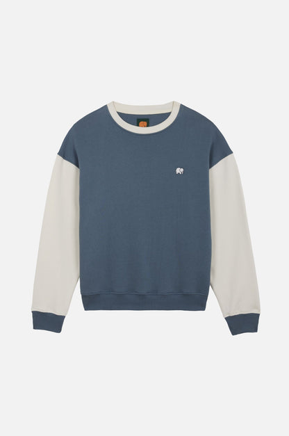 Women's Color Block Oversized Sweatshirt Deep Spruce