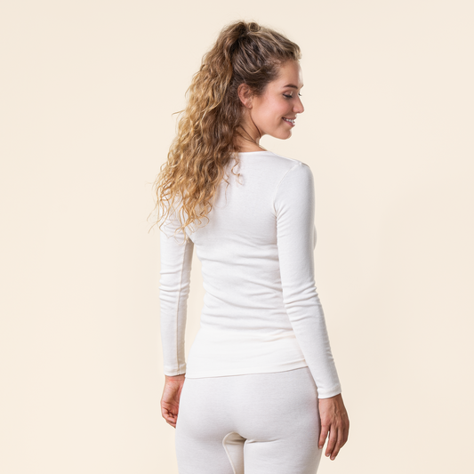 JOHANNA Long-Sleeved Undershirt Natural