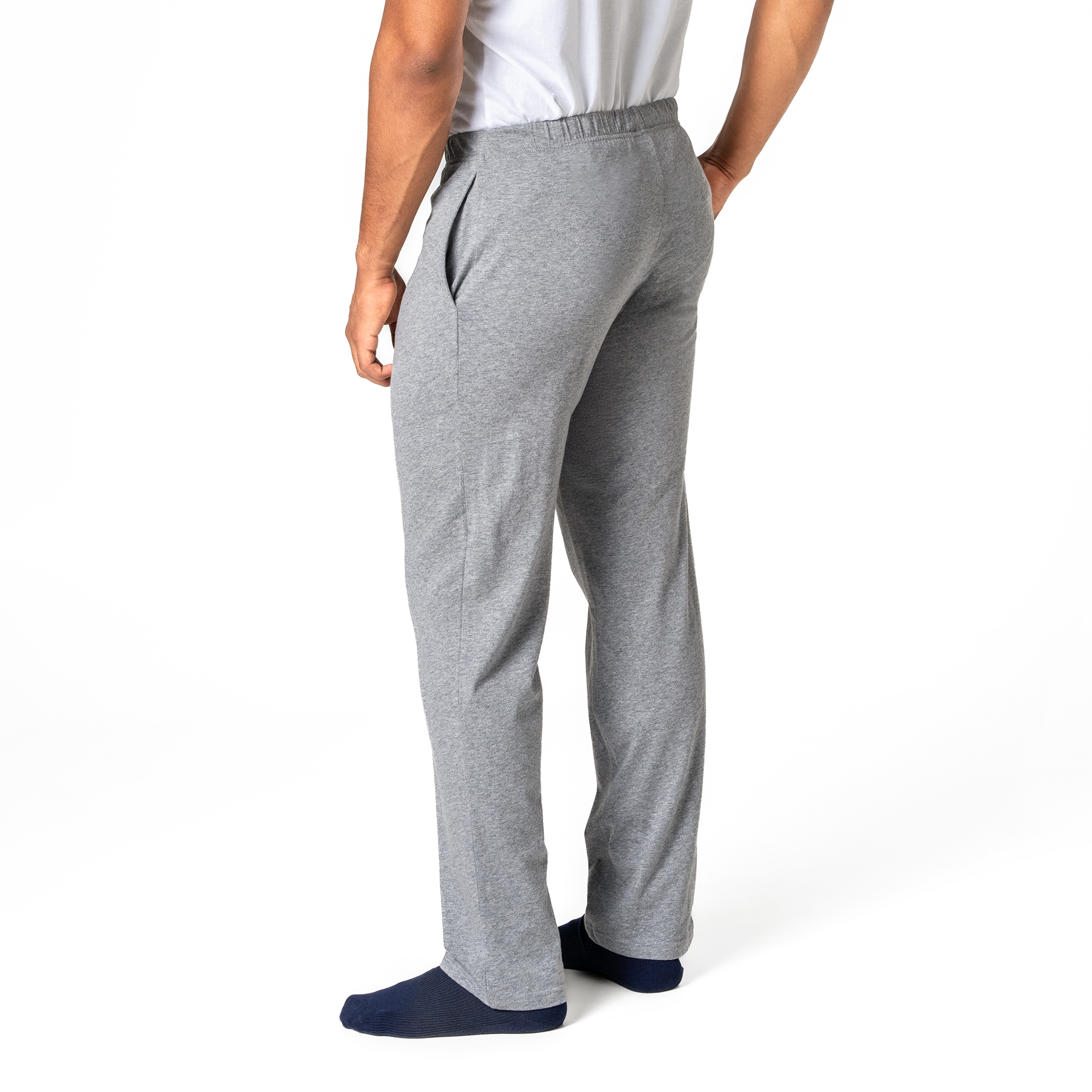 ANSGAR Relax Pants - Grey Melange - detail