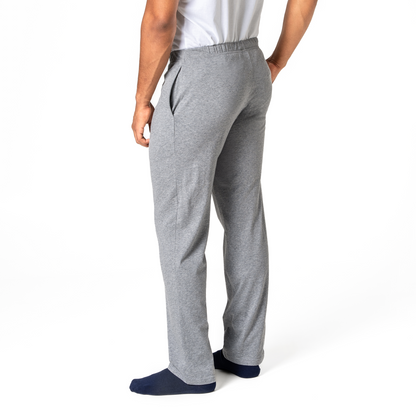 ANSGAR Relax Pants - Grey Melange - detail