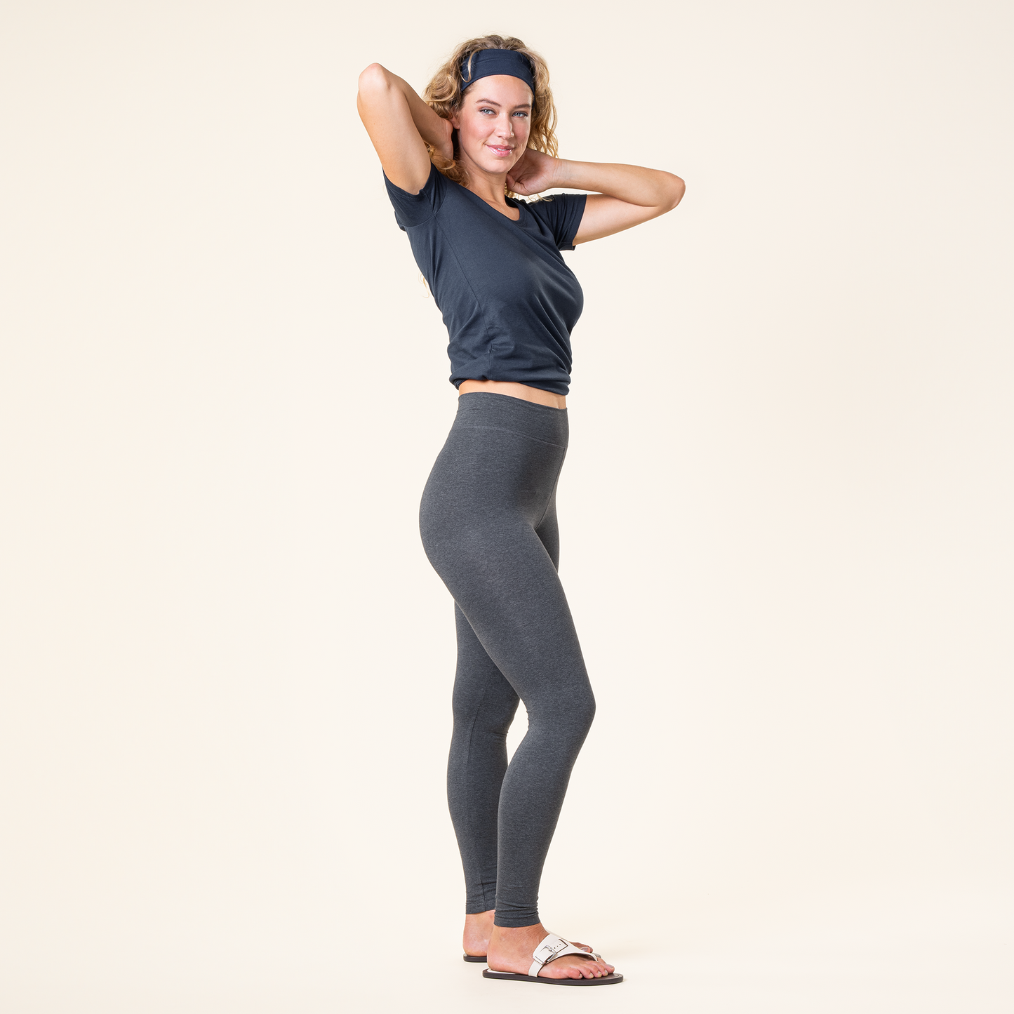 LISA Leggings - Graphite Melange - detail