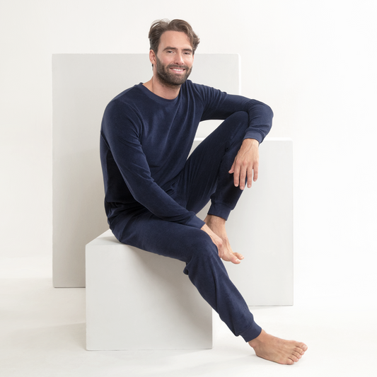 BJORN Terry Pajama Set - Navy - detail