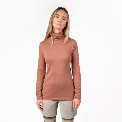 NIA Turtleneck Shirt Raw Sienna