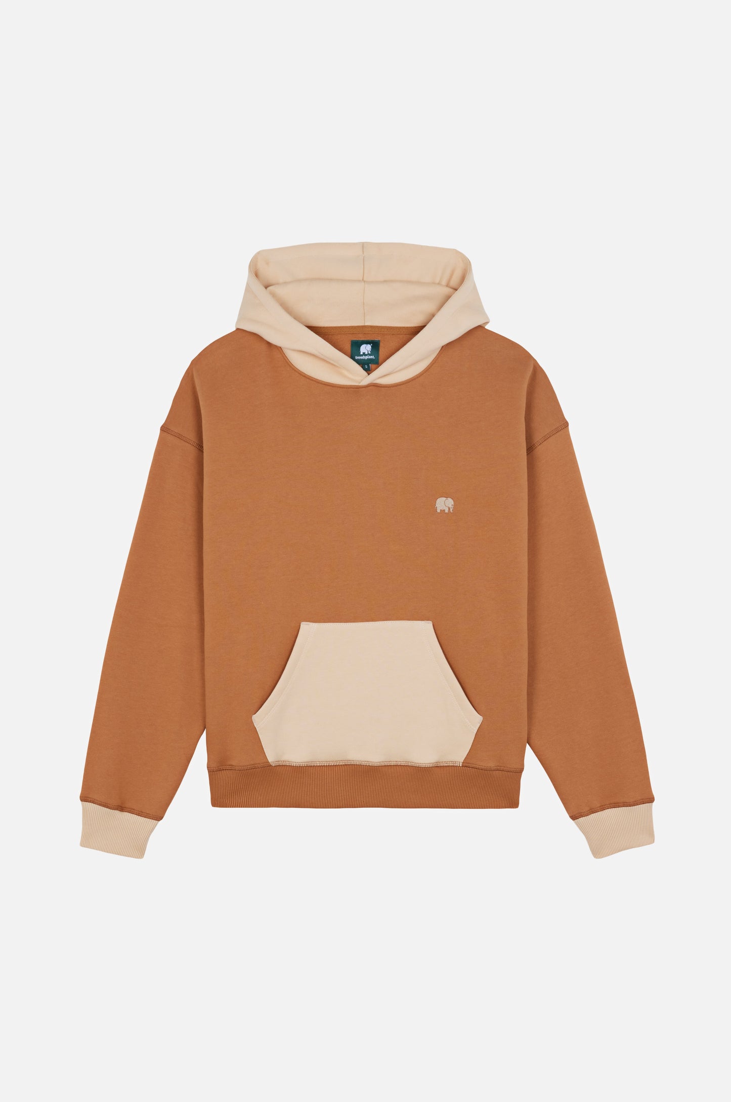Women's Color Block Hoodie Cashew - front