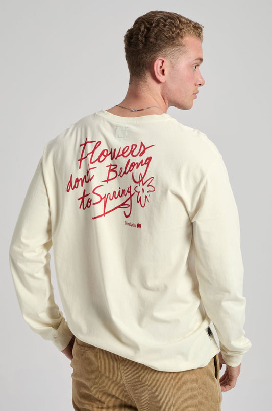 Flowers L/S T-Shirt - back graphic