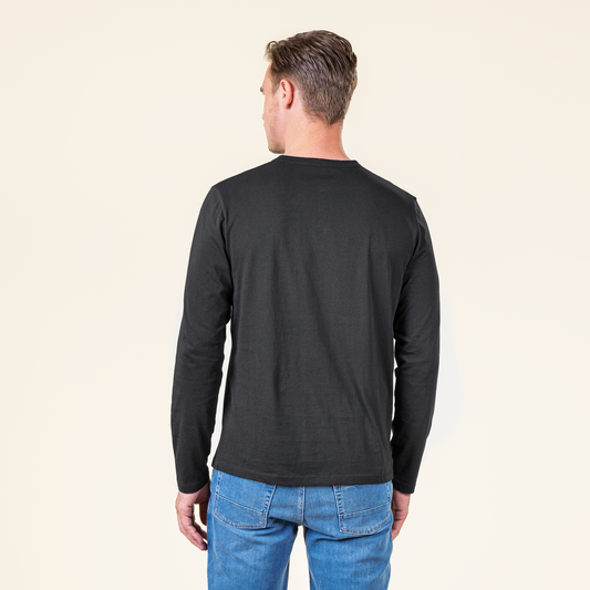 THOMME Henley Shirt black