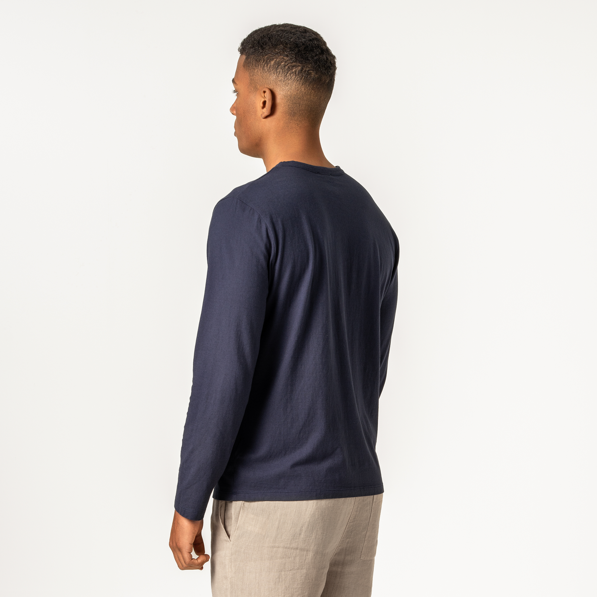 THOMME Henley Shirt Deep Sea