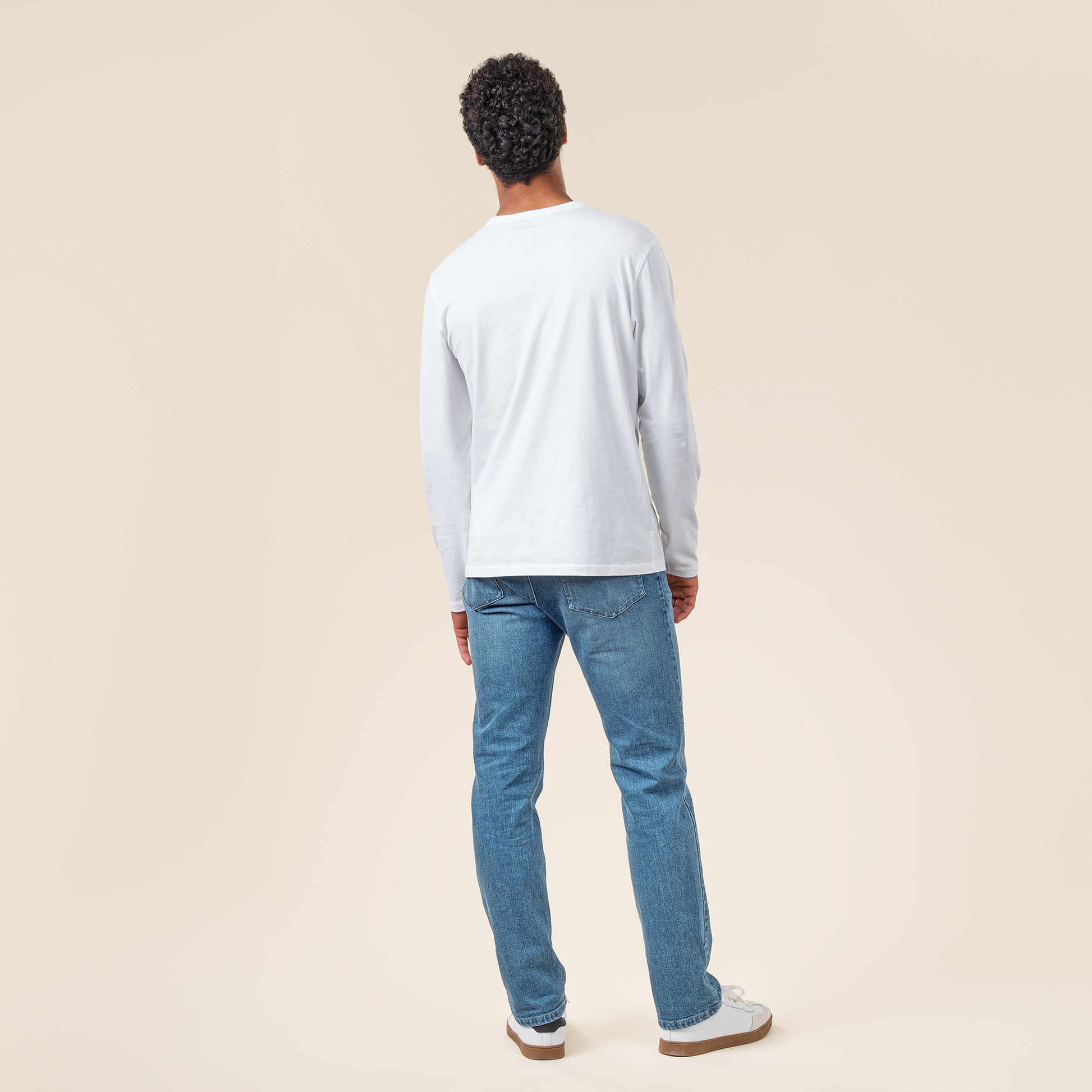 THOMME Henley Shirt White