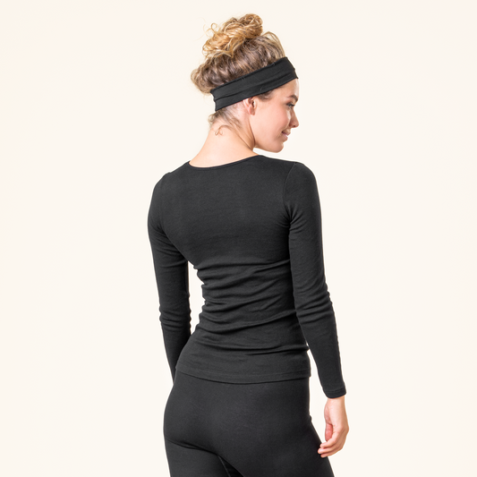 JOHANNA Long-Sleeved Undershirt black