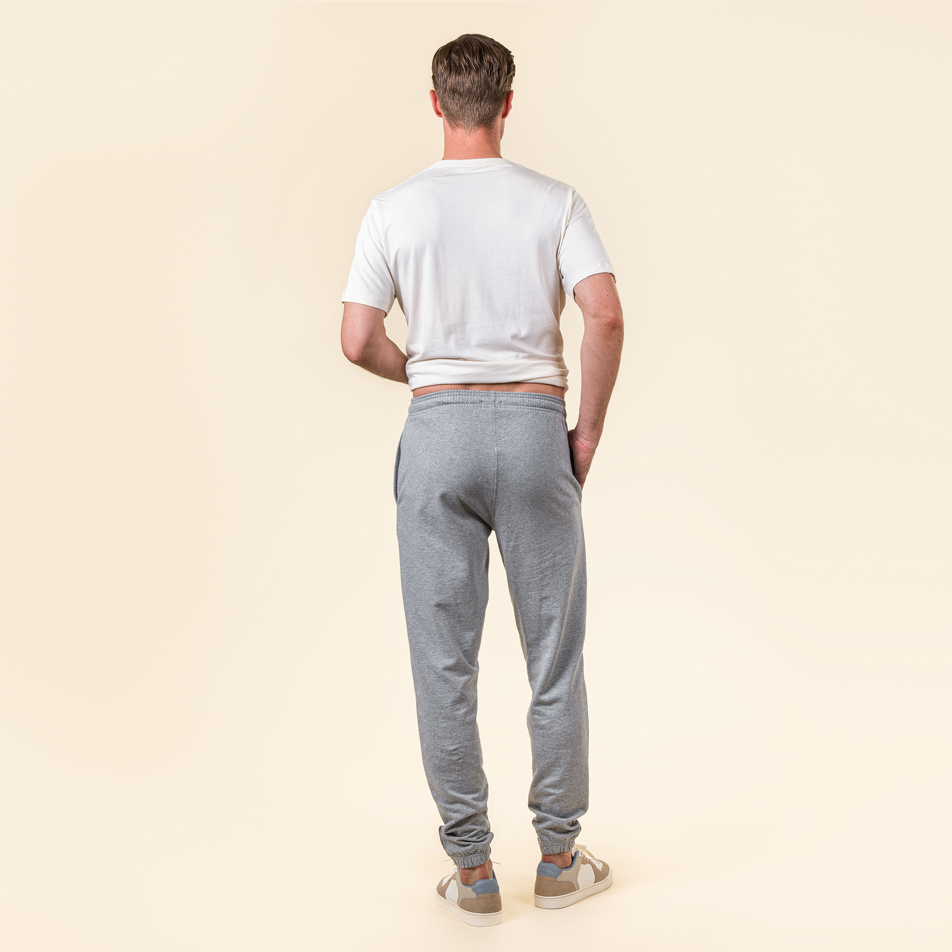 CALVIN Jogging Pants - Grey Melange - worn
