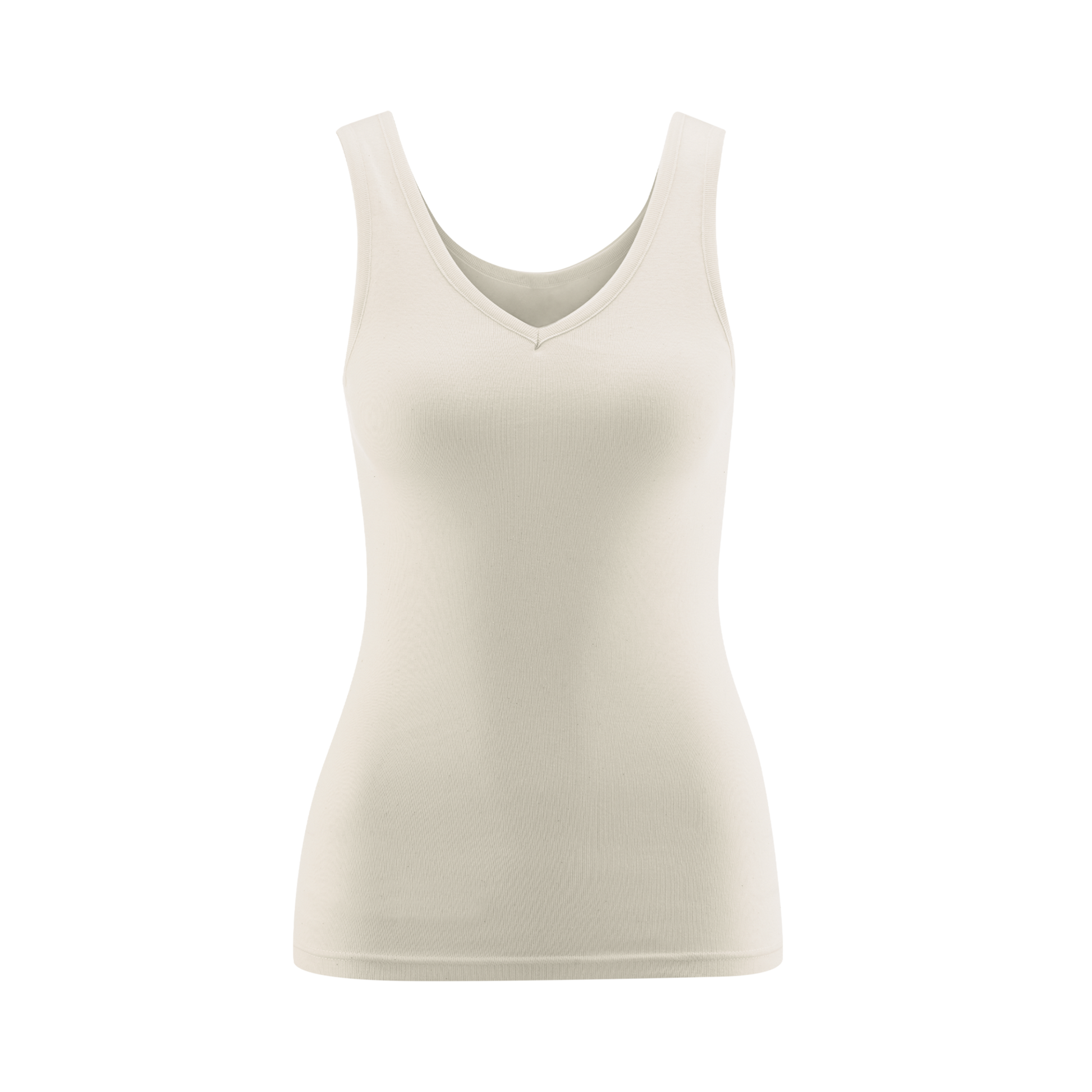 JANINE V-Neck Vest Natural