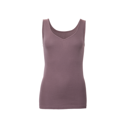 JANINE V-Neck Vest Mauve