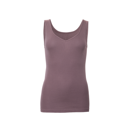 JANINE V-Neck Vest Mauve