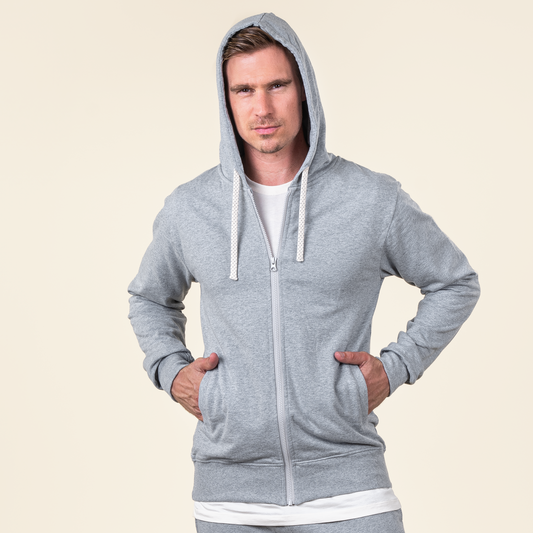CAMERON Hoodie Jacket Grey Melange