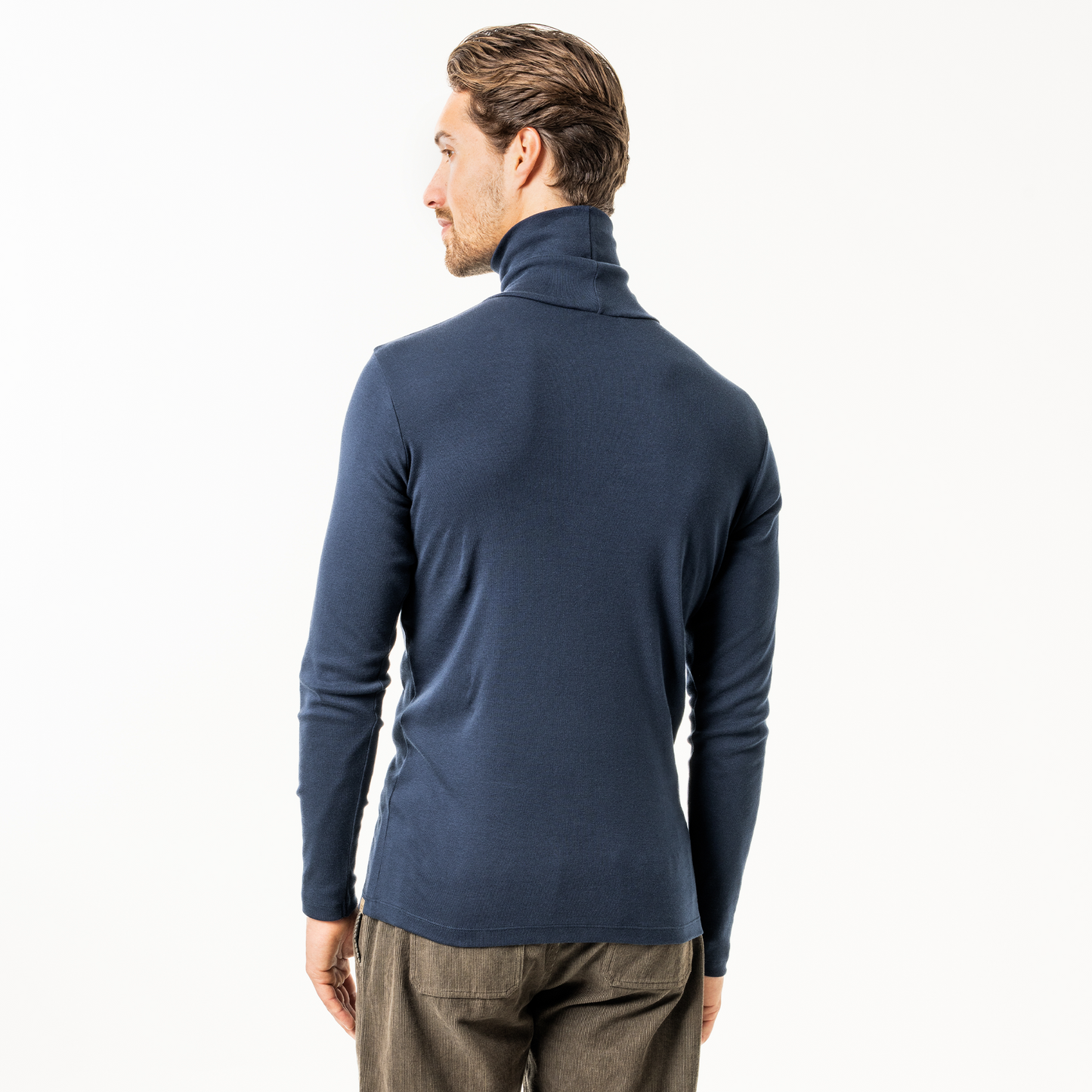 HELGE Turtleneck Shirt Deep Sea