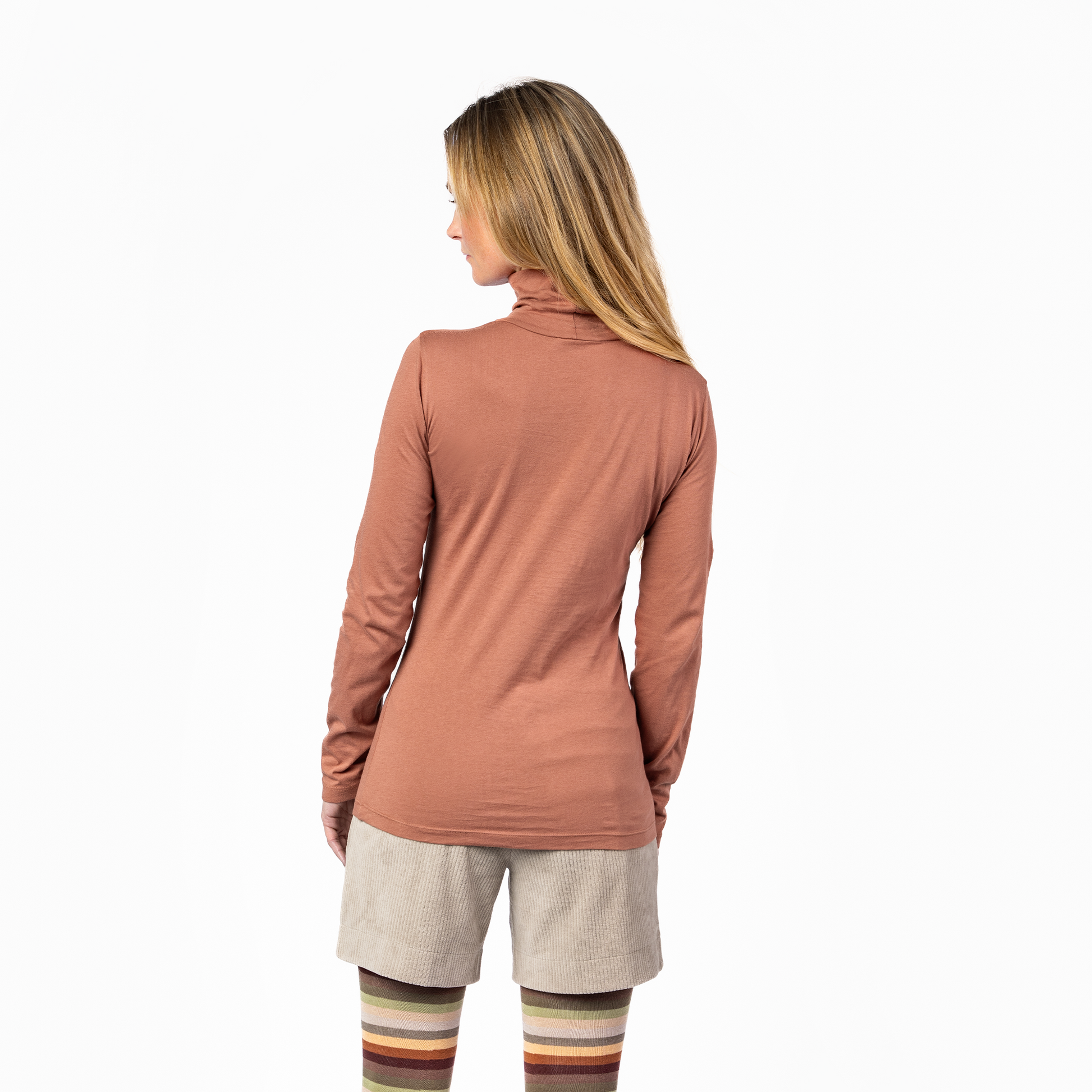 NIA Turtleneck Shirt Raw Sienna