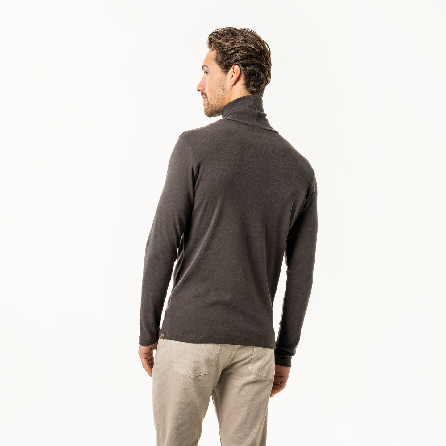 HELGE Turtleneck Shirt Walnut