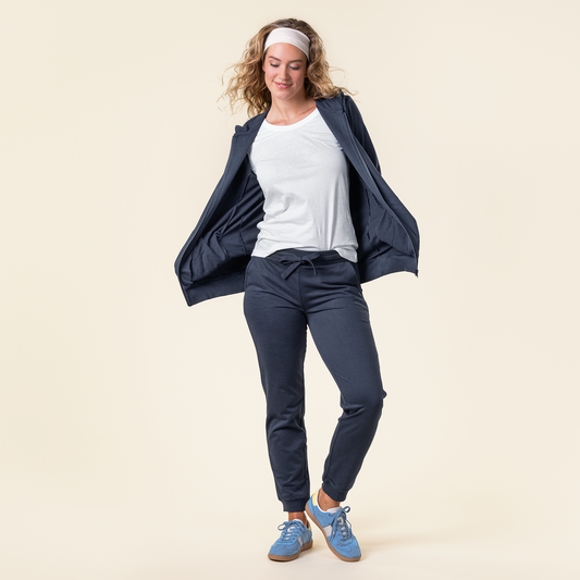 LAMINA Hooded Jacket - Navy - detail 4