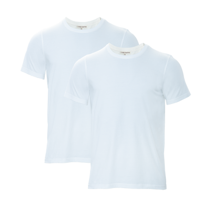 TAWIN T-Shirt Pack of 2 White