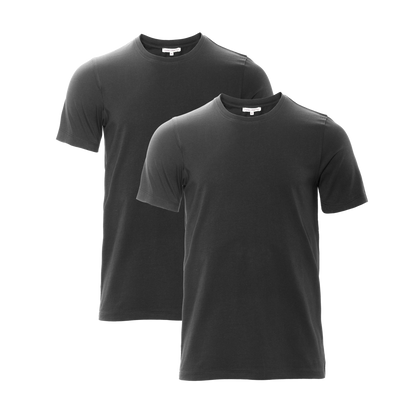 TAWIN T-Shirt Pack of 2 black