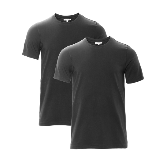TAWIN T-Shirt Pack of 2 black