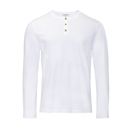 THOMME Henley Shirt White