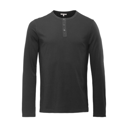 THOMME Henley Shirt black