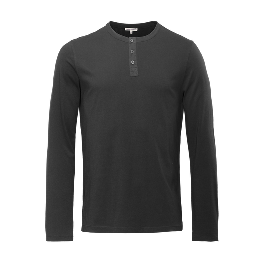 THOMME Henley Shirt black