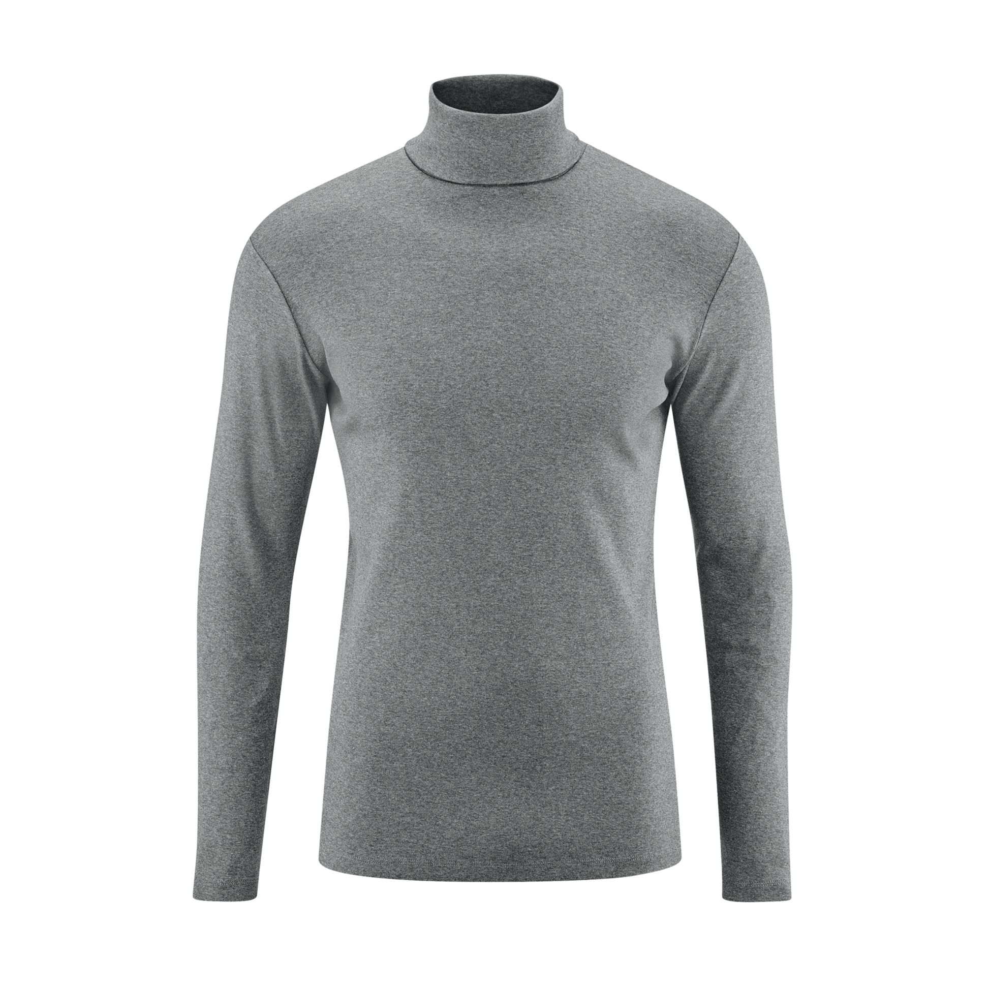 HELGE Turtleneck Shirt Grey Melange