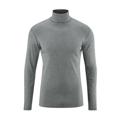 HELGE Turtleneck Shirt Grey Melange