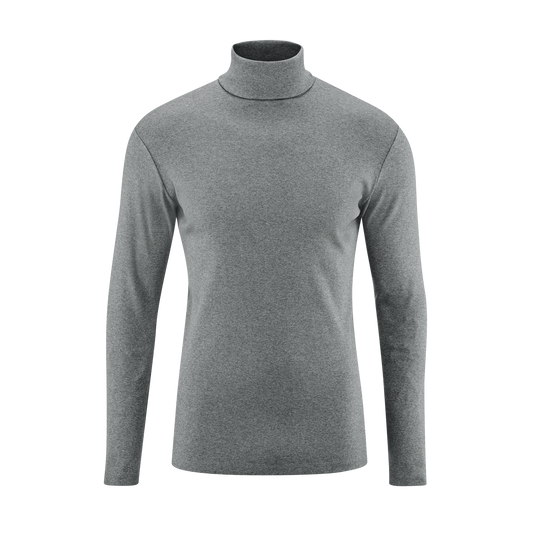 HELGE Turtleneck Shirt Grey Melange
