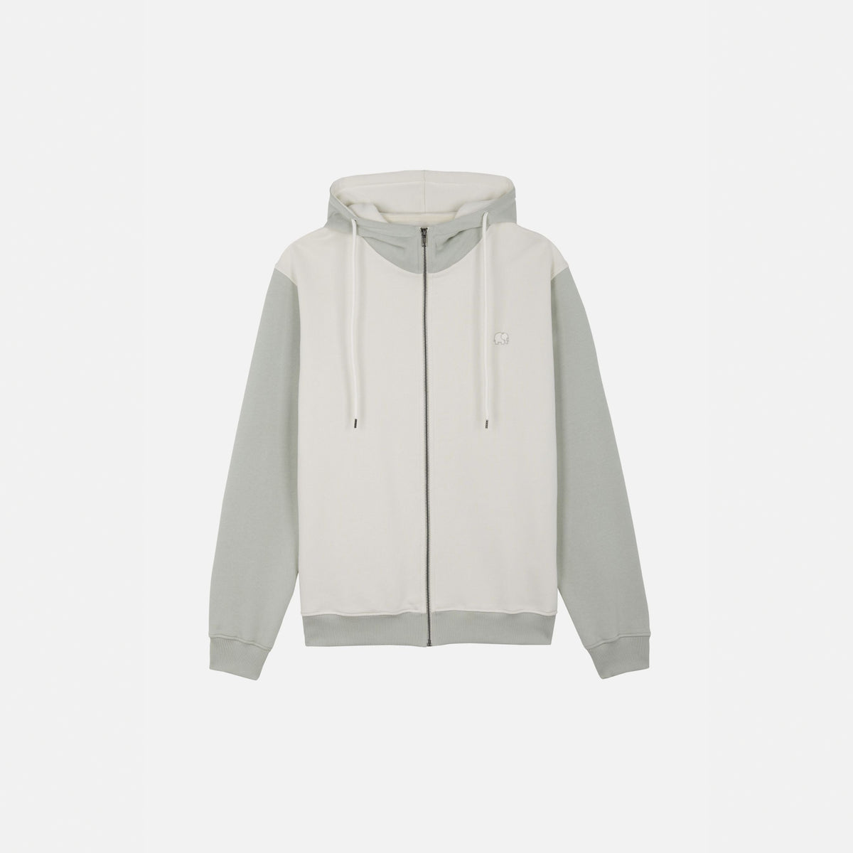 Color Block Zip Hoodie