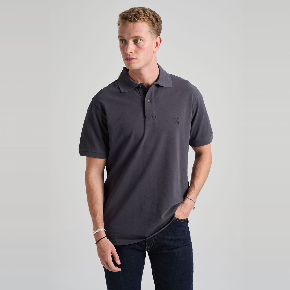 Essential Polo Bitumen Grey