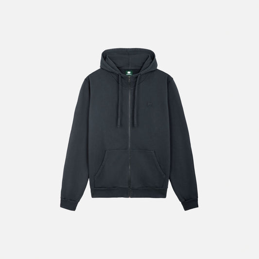 Essential Zip Hoodie Bitumen Grey